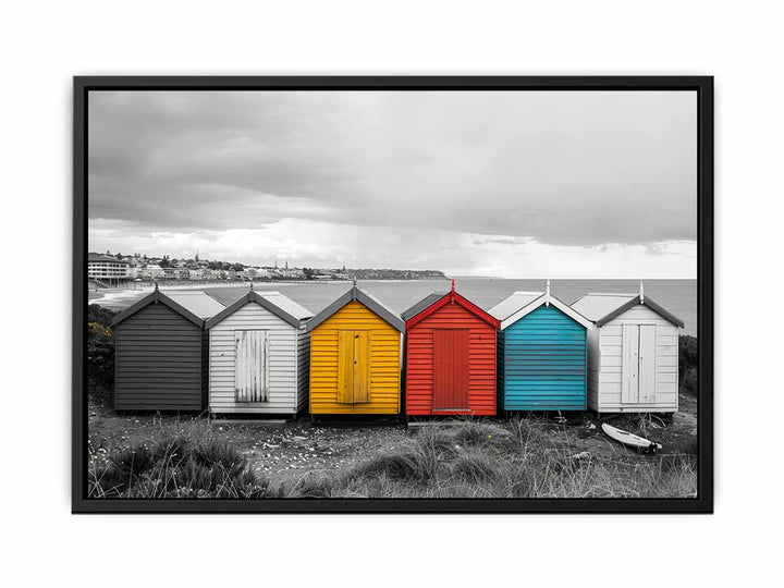 Brighton Bathing Boxes  Painting