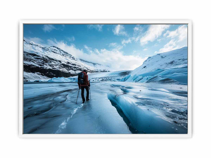 Icy Adventure  Framed Print