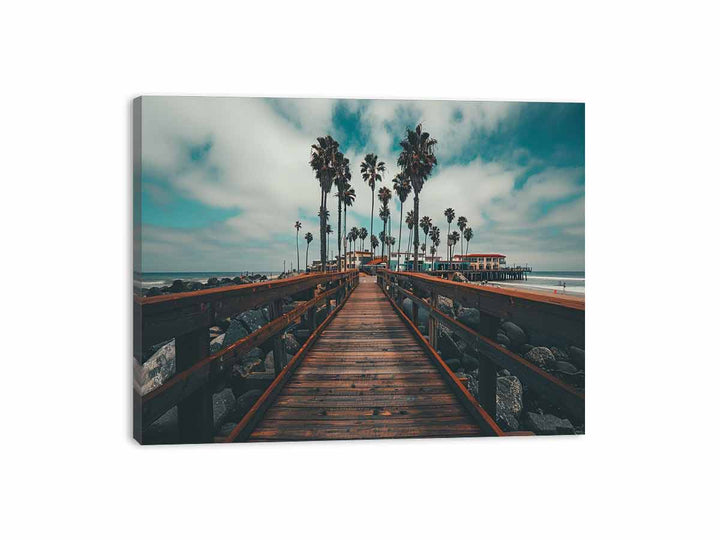 California Palm Trees Canvas Print