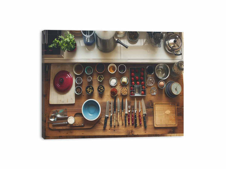 Kitchen Life Canvas Print