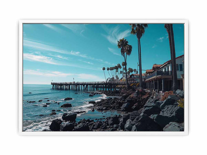 California Pier Framed Print