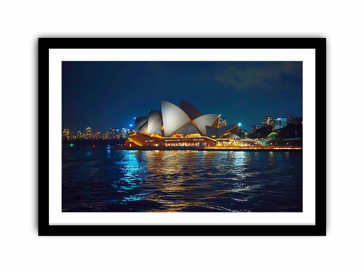 Opera House in Night  Art Print