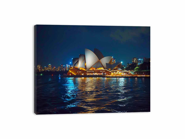 Opera House in Night Canvas Print