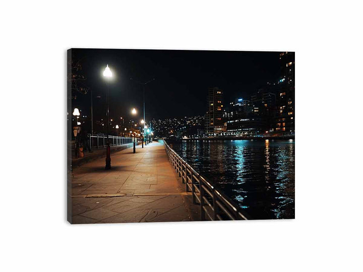 Sydney in Night Canvas Print