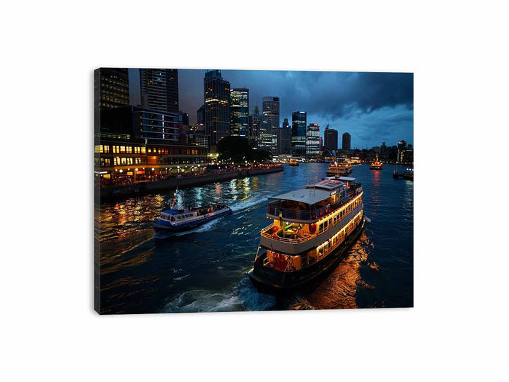 Sydney in Night  Canvas Print