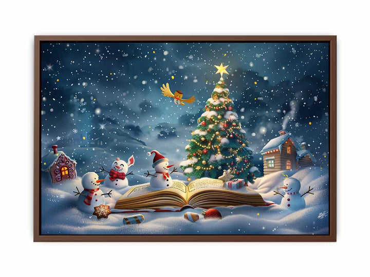 Christmas Tree Landscape  Poster