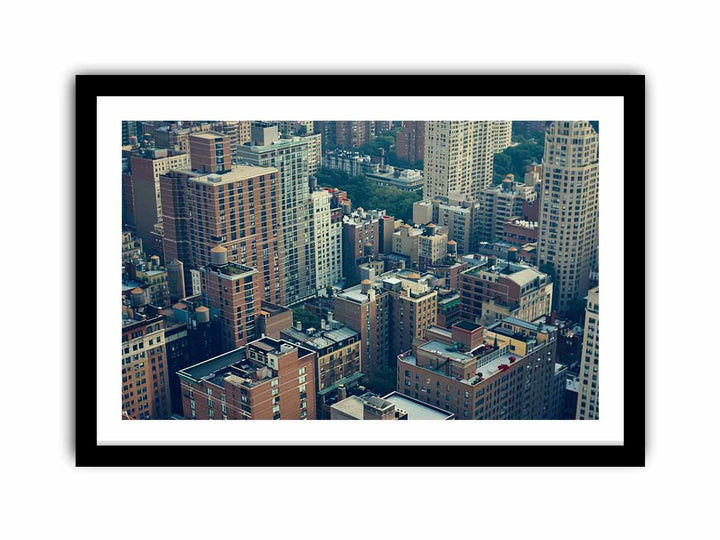 Manhattan Rooftops  Art Print