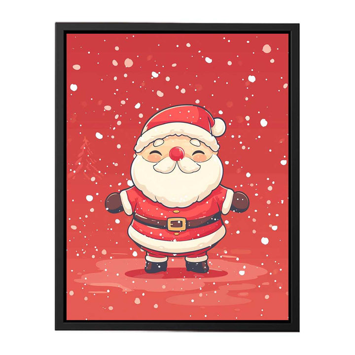 Santa in The Snow   Painting