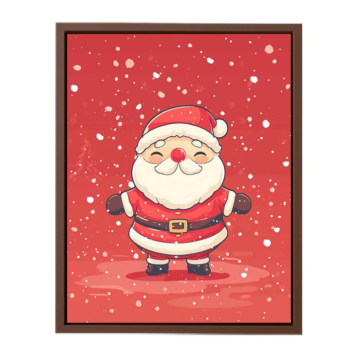 Santa in The Snow   Poster