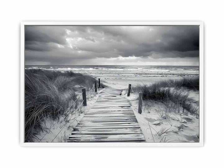 Beach Path Framed Print