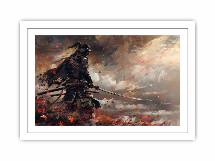 Samurai Warrior Streched canvas