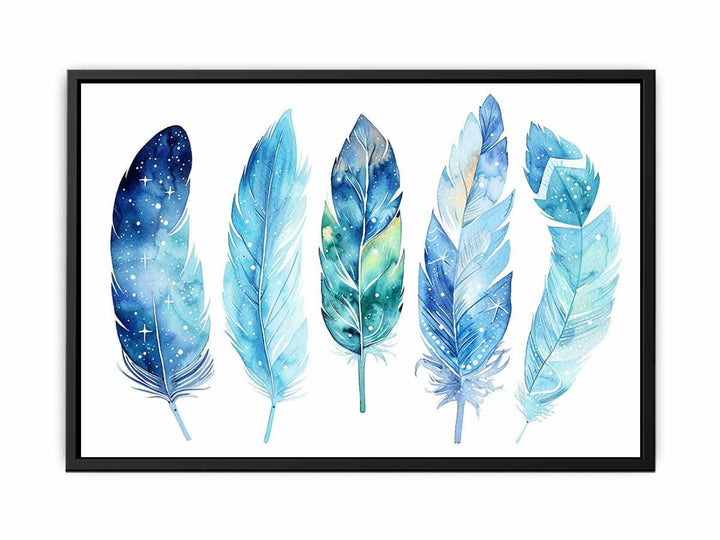 Blue Feathers  Painting