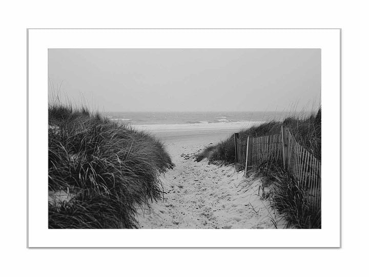 Beach Path Framed Print