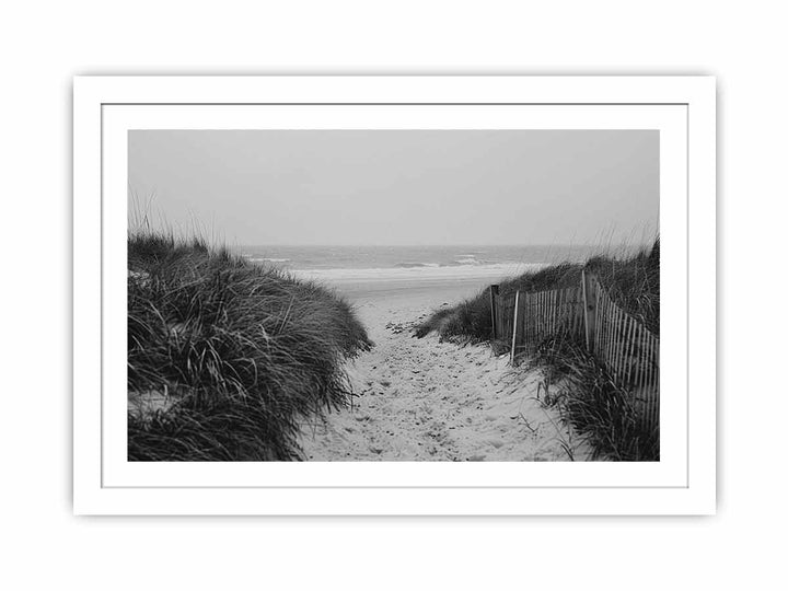 Beach Path Streched canvas