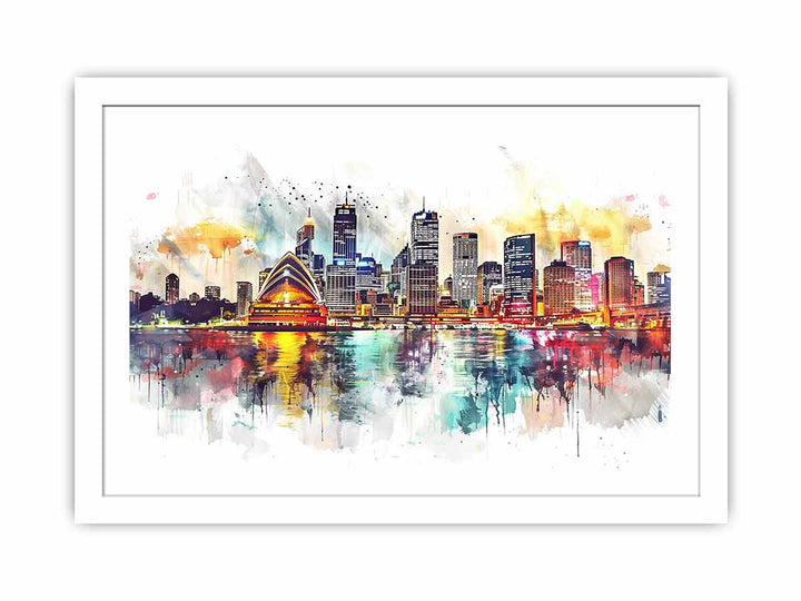 Sydney Skyline Streched canvas