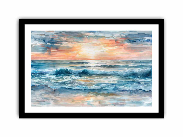 Sunrise Seascape  Art Print