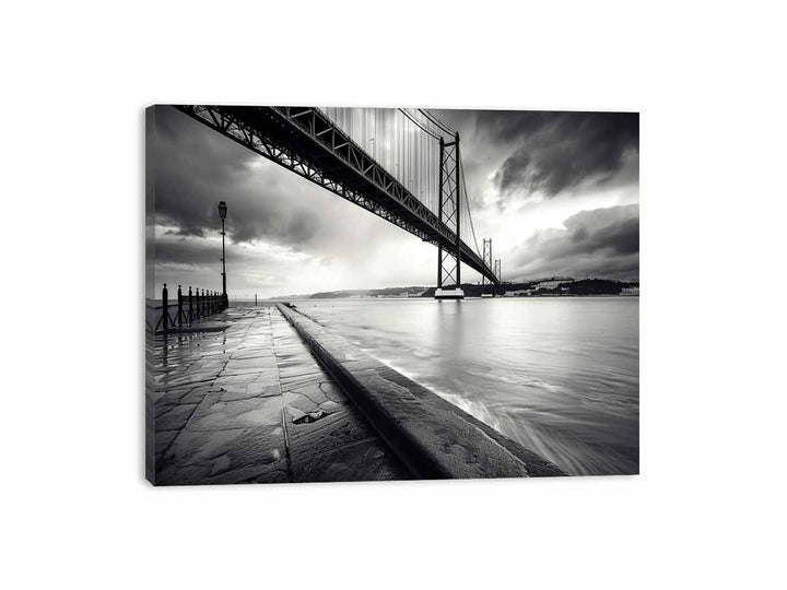 Road Under Bridge  Canvas Print