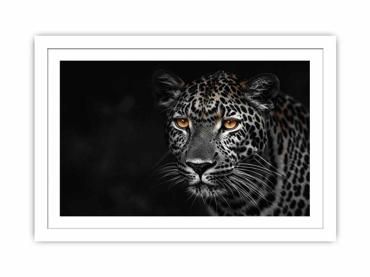 Leopard in Dark Streched canvas