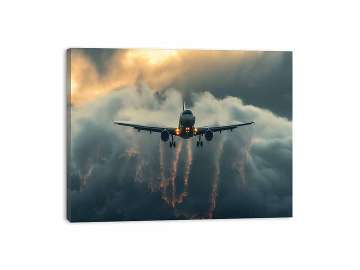 Flight in Tubulence Canvas Print