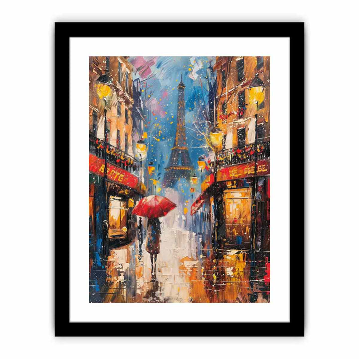 Paris Street Walk   Art Print