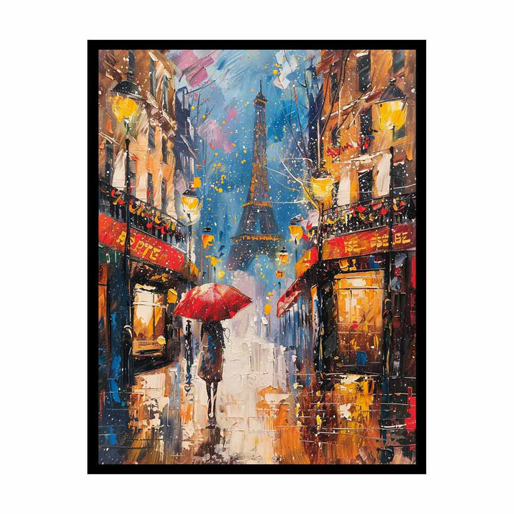 Paris Street Walk   Painting