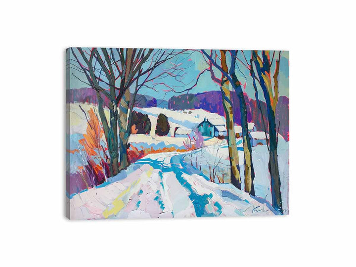 Snow Landscape Canvas Print