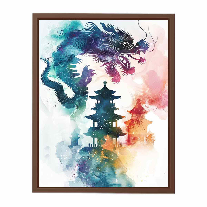 Dragon on Pagoda  Poster