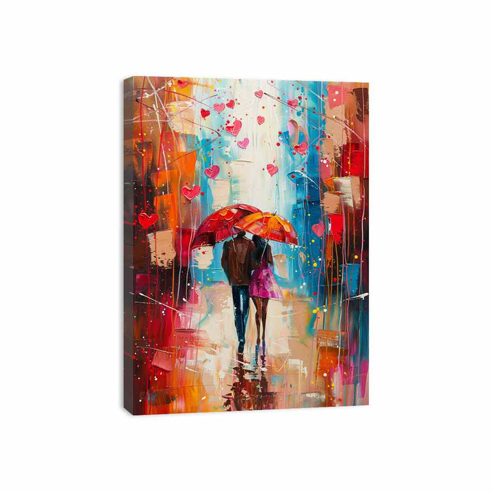 Paris Street Walk  Canvas Print