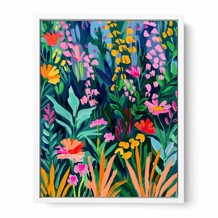 Vibrant Garden  Framed Print