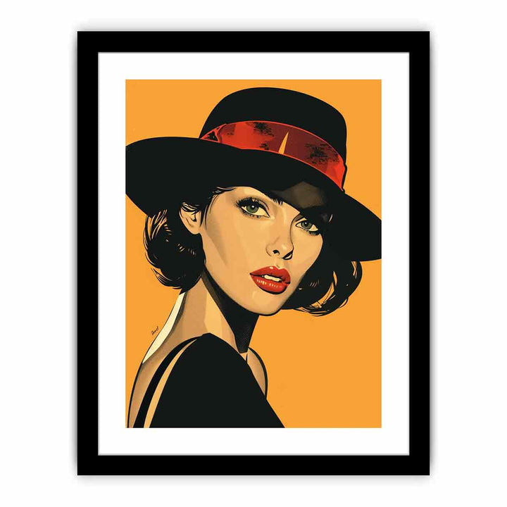 Retro Woman  Art Print