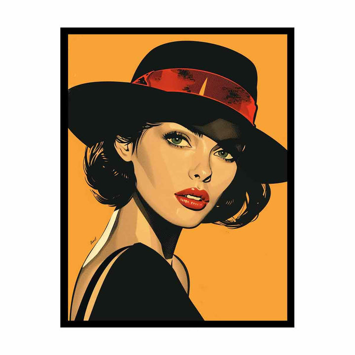 Retro Woman  Painting