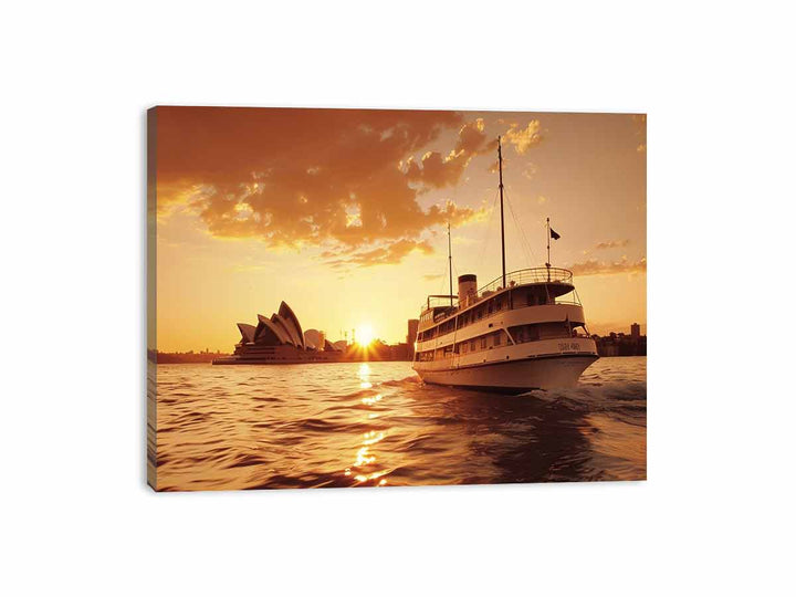 Sydney Retro Canvas Print