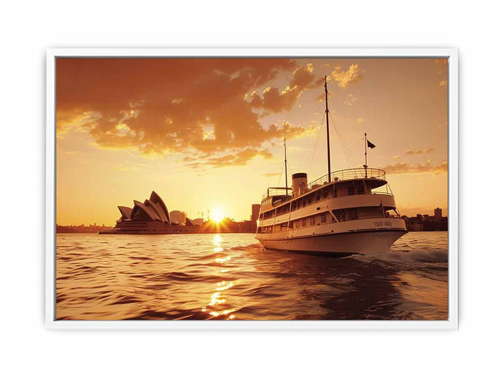 Sydney Retro Framed Print