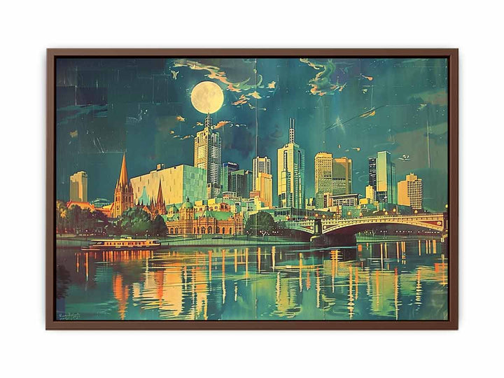 River Side Melbourne  Poster