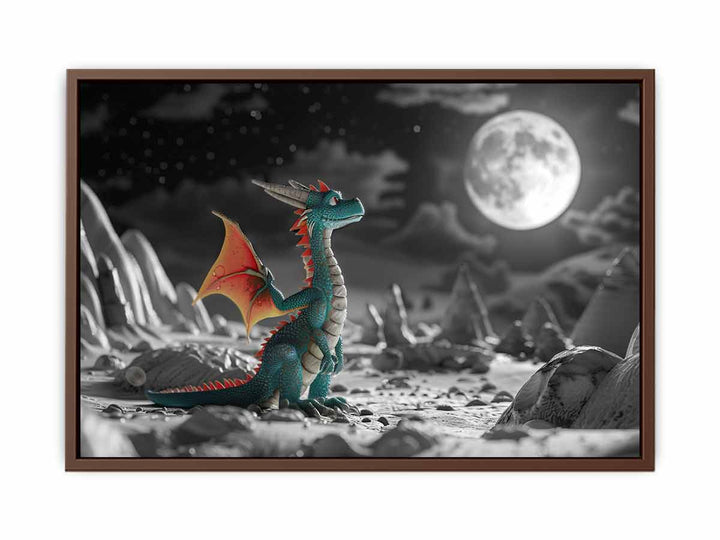 Dinosaur  in Space  Poster