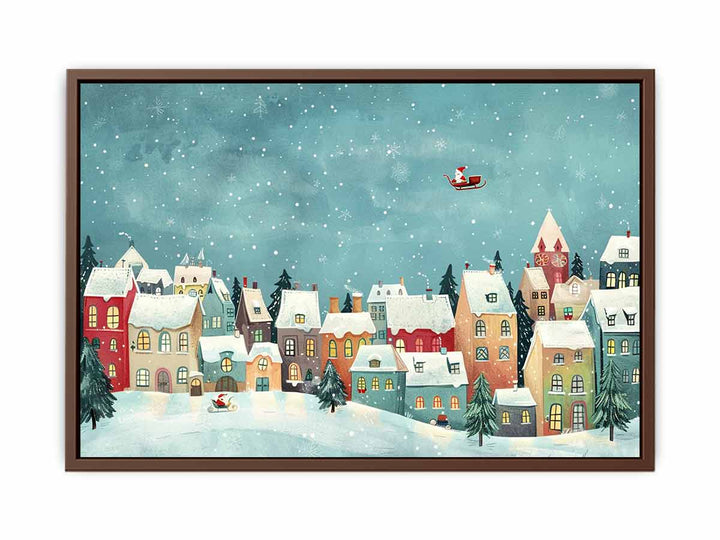 Festive Houses  Poster