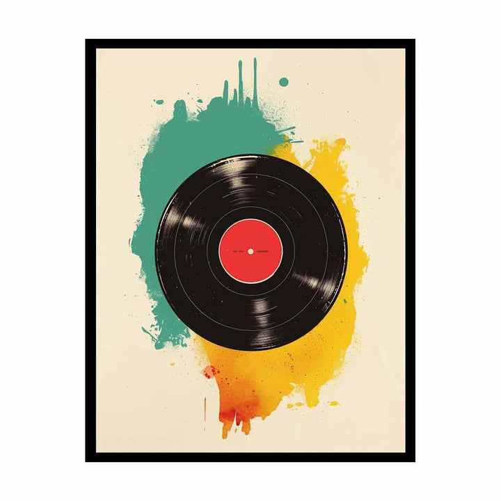 Vinyl Record  Painting