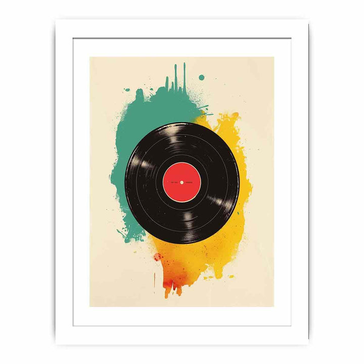 Vinyl Record Streched canvas