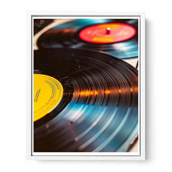 Vinyl Records Framed Print