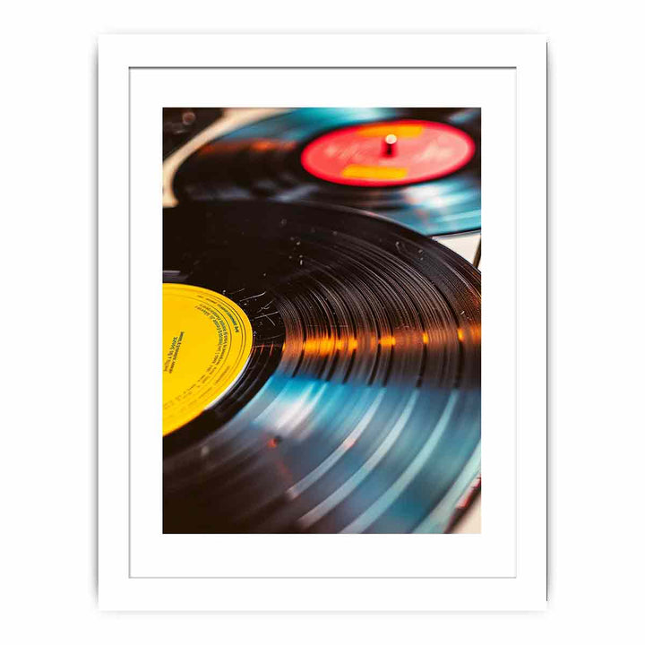 Vinyl Records Streched canvas