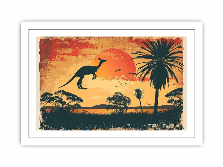 Kangaroo  Streched canvas