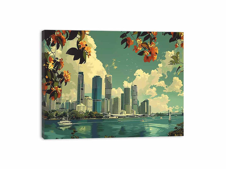 Brisbane Riverside   Canvas Print