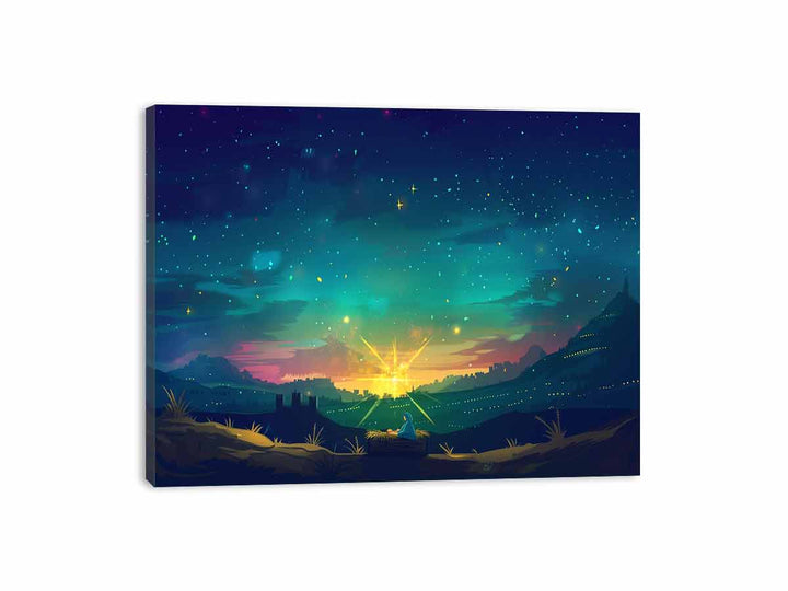 Christmas Night Canvas Print