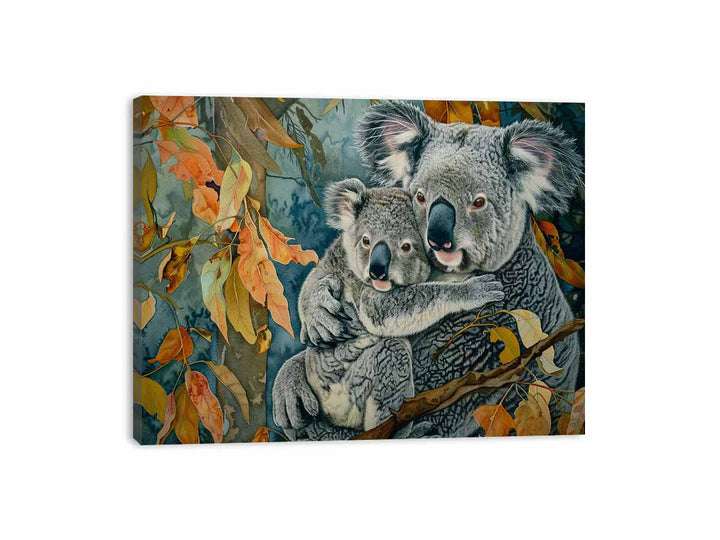 Koala Mother &  Child  Canvas Print