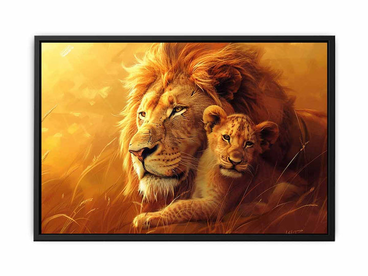 Lion Cute Baby  Painting