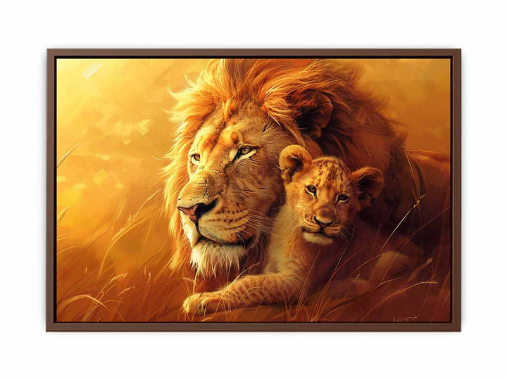 Lion Cute Baby  Poster