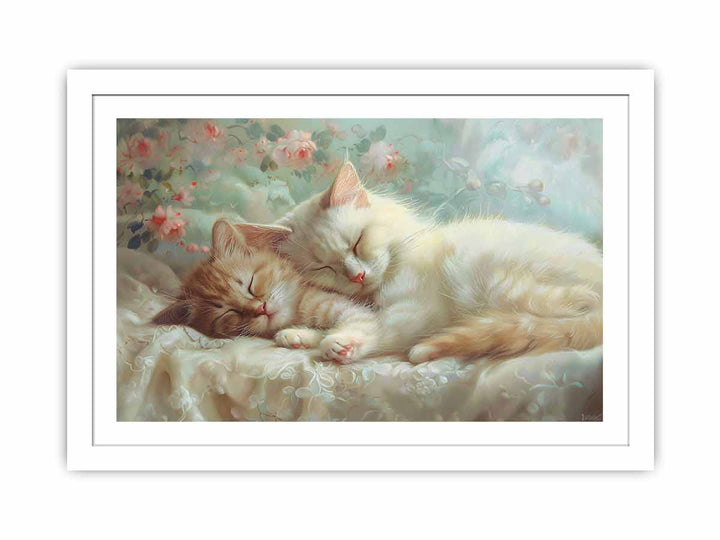 Cat Cute Baby Streched canvas