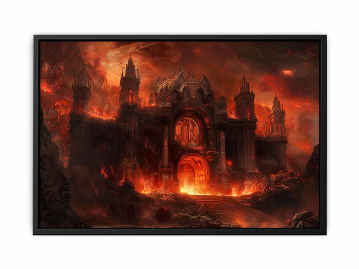 Castle in Hell  Painting