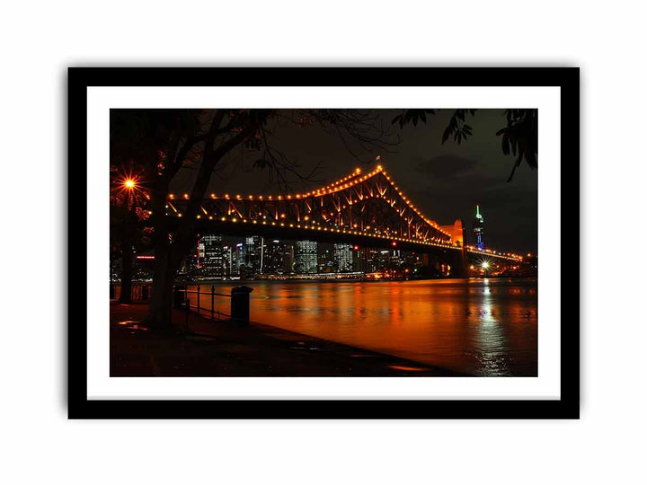 Story Bridge by Night   Art Print