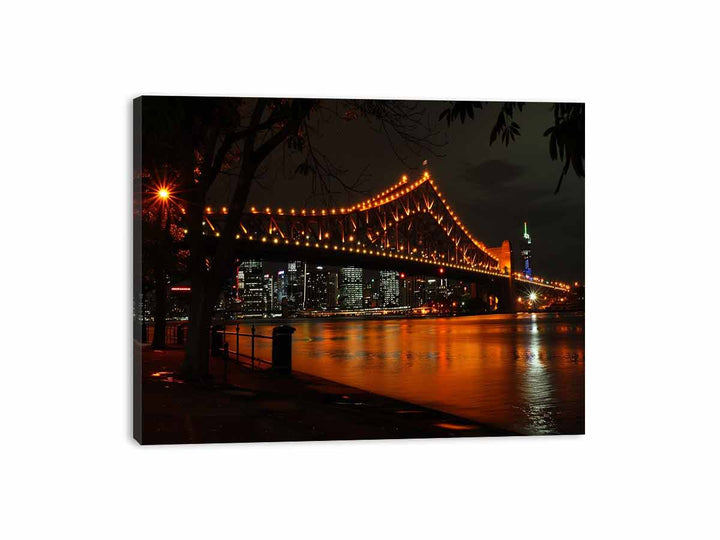 Story Bridge by Night  Canvas Print